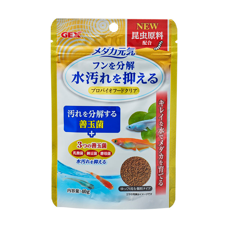 GEX Medaka Genki Probio Food Clear – 40g